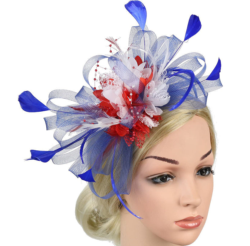 European And American Horse Festival Tea Party Mesh Hair Accessories Billycock Barrettes