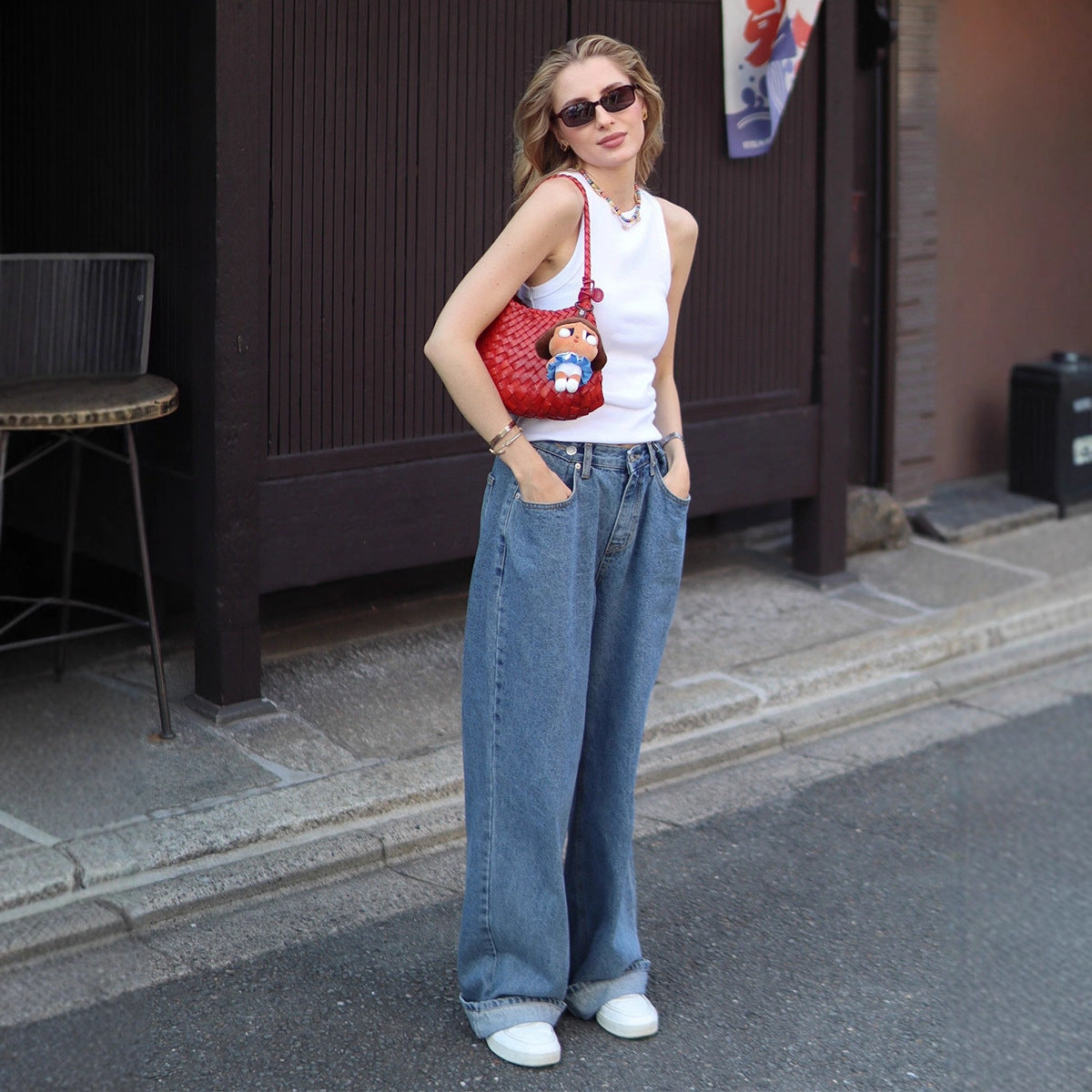 Wide Leg Loose Jeans European And American