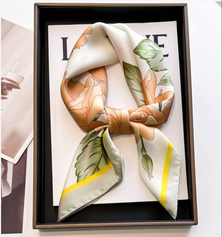 Women's Square Neck Protection Scarf Thin Scarf