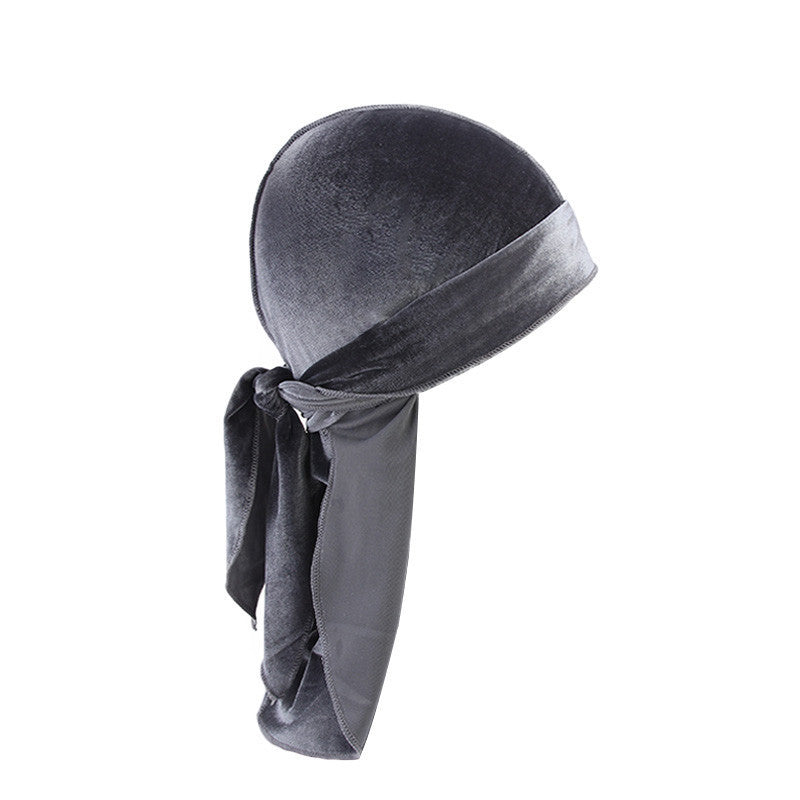 European And American Popular Korean Velvet Long Tail Pirate Hat