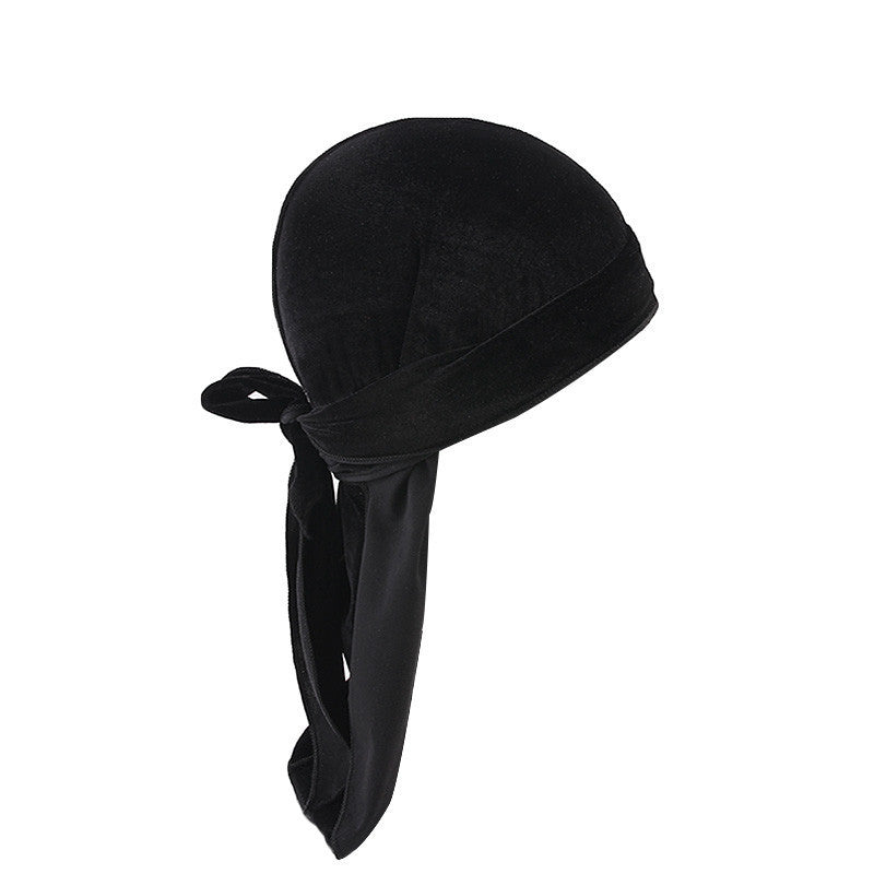 European And American Popular Korean Velvet Long Tail Pirate Hat