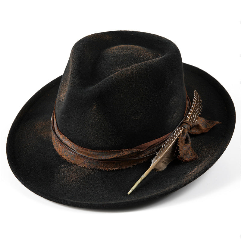 Fashion Burned Woolen Hat Unisex Personality