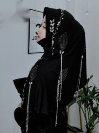 Hard Brim Wrap Towel Meteor Tassel Wrap Towel