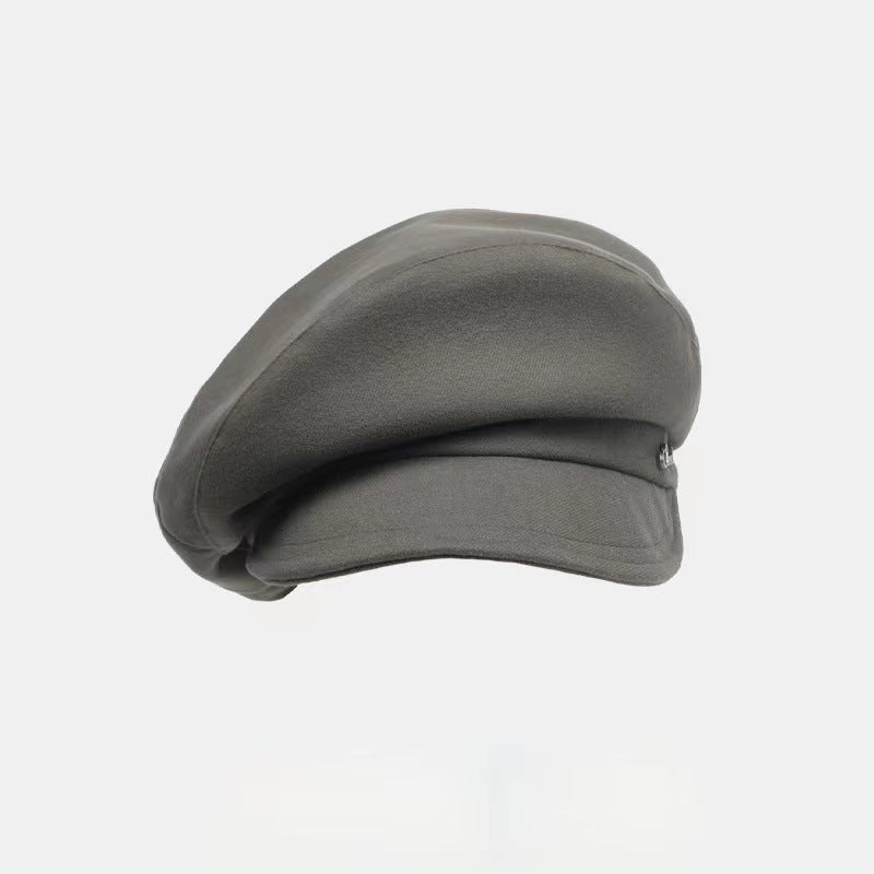 Retro Khaki Men Black Hat New Big Brim