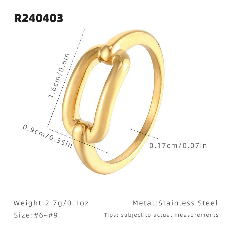 All-matching Niche High-grade Non-fading Ring