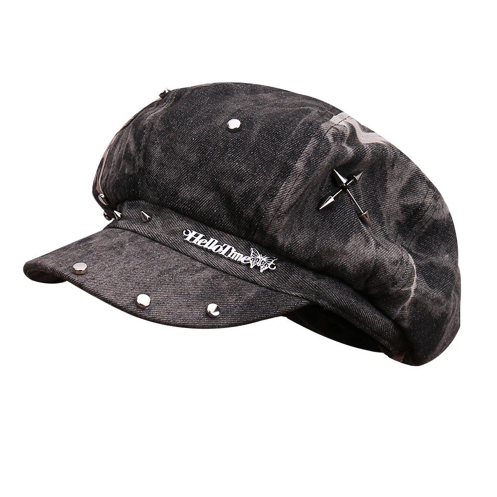 Warm Comfortable Sun Hat Leopard Print Five-pointed Star