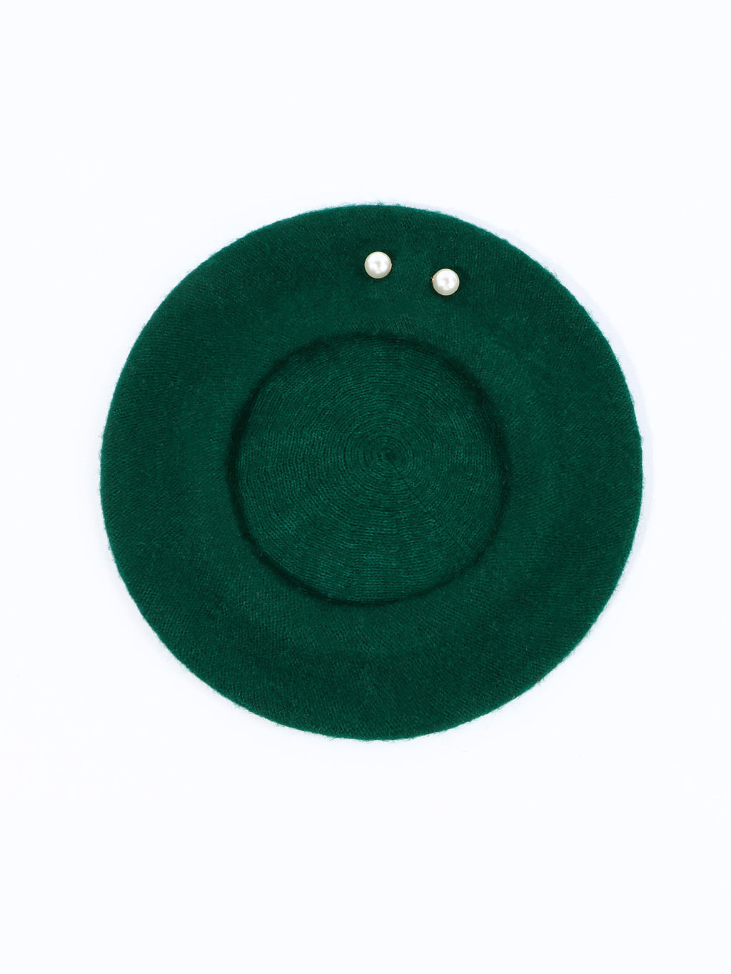 Woolen Large Pearl Decoration Beret Women's Fall Winter Fashion