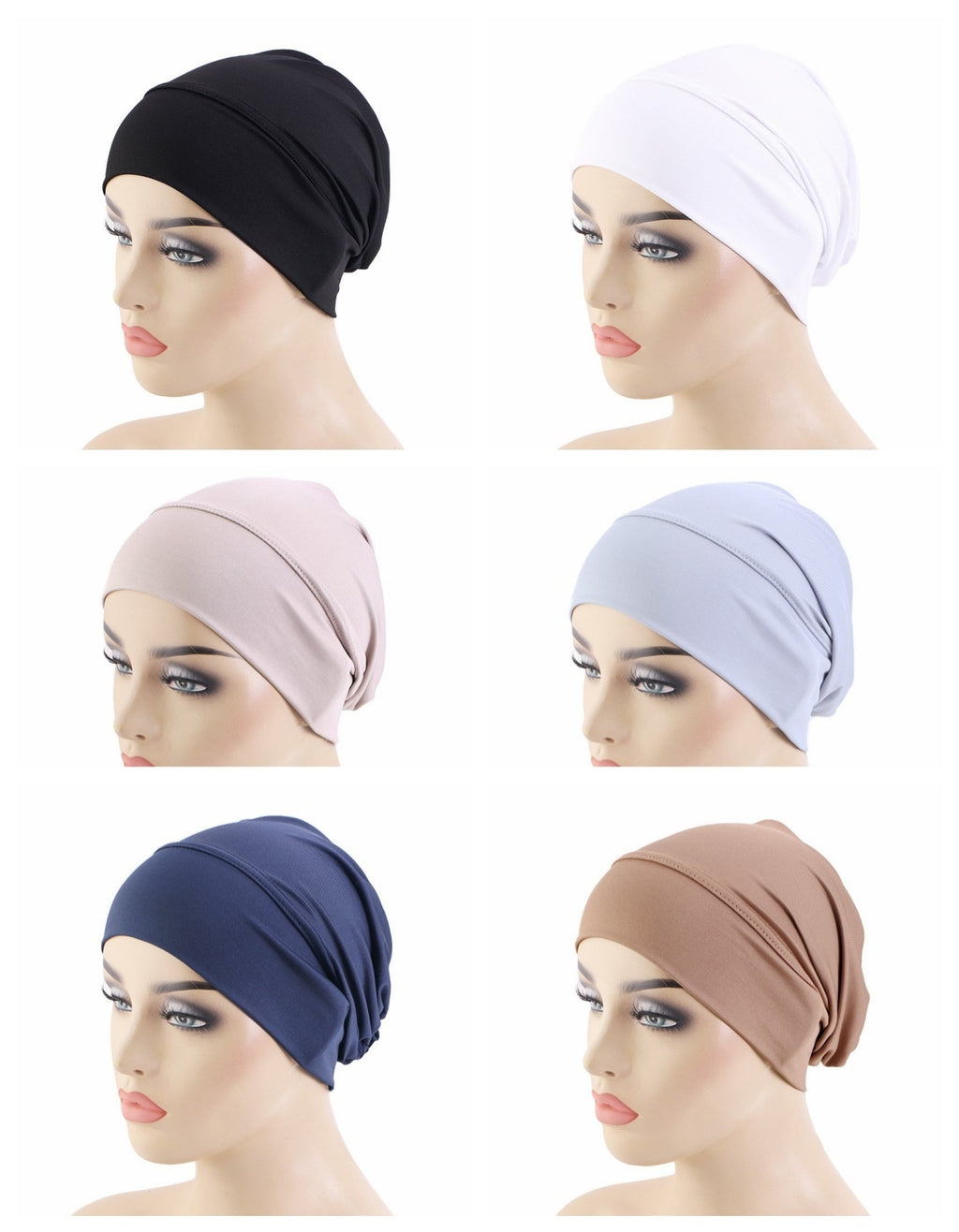 Ethnic Stretch Tam-o'-shanter Solid Color