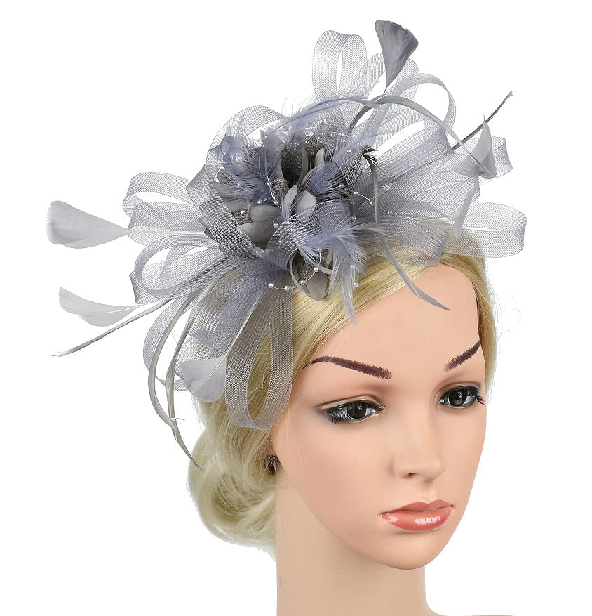 European And American Horse Festival Tea Party Mesh Hair Accessories Billycock Barrettes