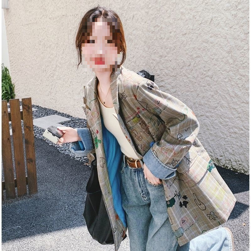 Loose Youthful-looking Retro Trendy Coat