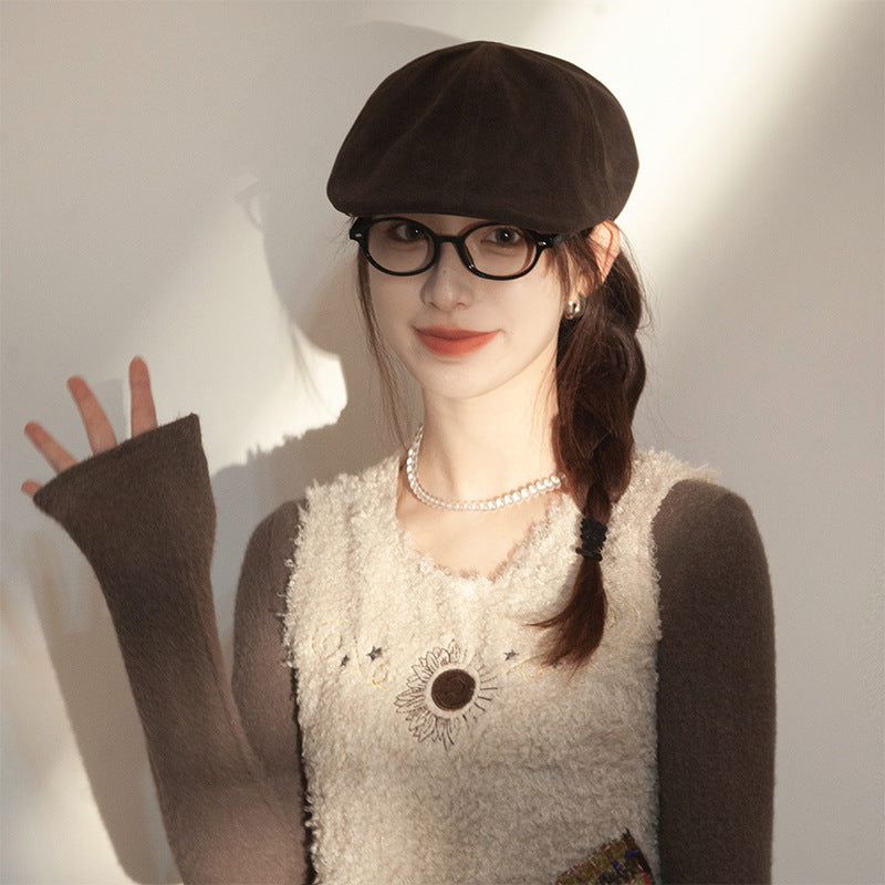 Black Advance Hats American Retro Big Head Circumference Hat