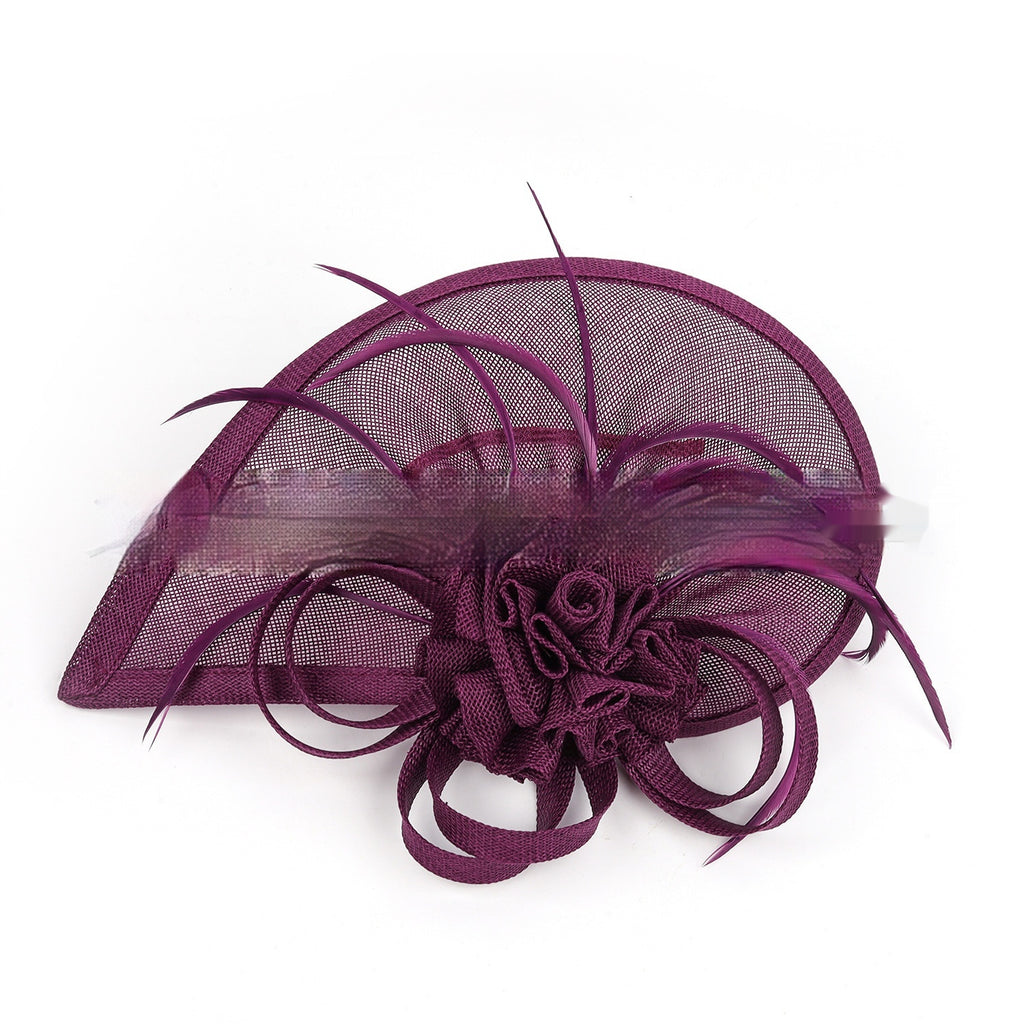 Linen Horse Racing Top Hat Hair Accessories