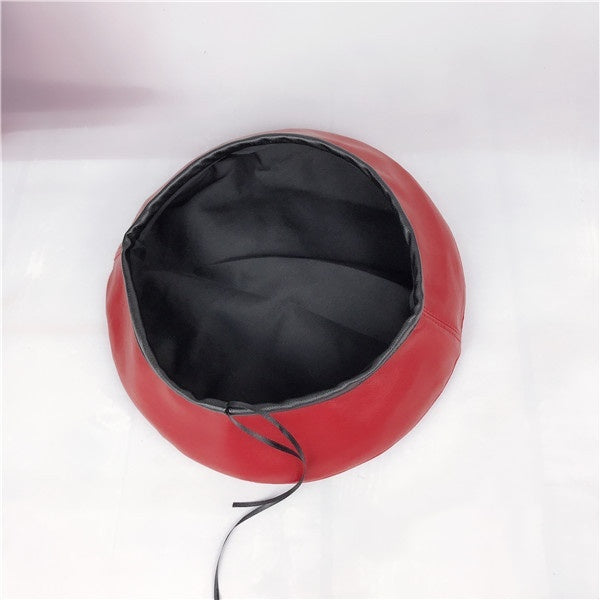 Women's Octagonal Pumpkin Hat Painter Hat Black