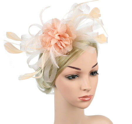 European And American Horse Festival Tea Party Mesh Hair Accessories Billycock Barrettes