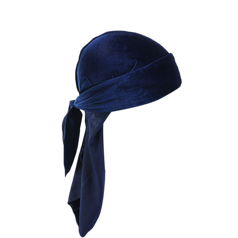 European And American Popular Korean Velvet Long Tail Pirate Hat