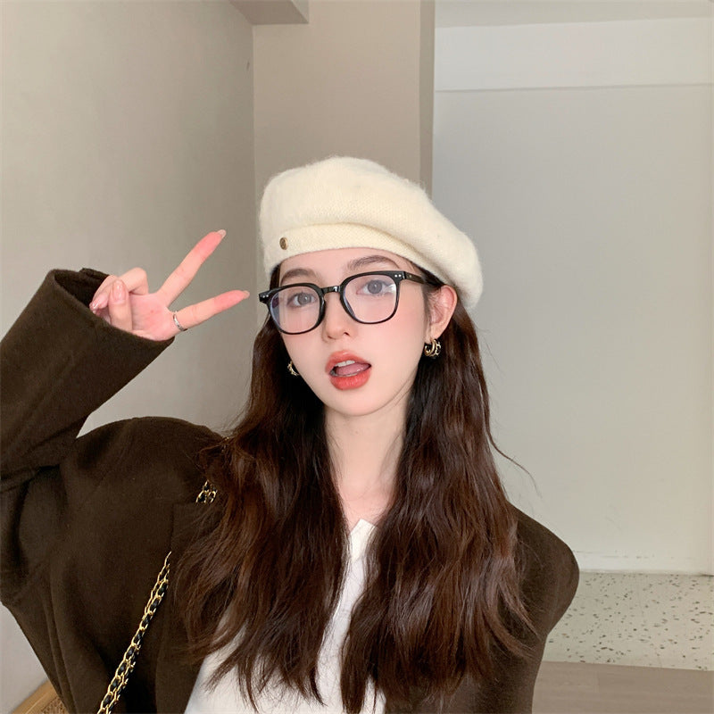 Woolen Japanese And Korean Style All-match Pumpkin Hat Autumn And Winter Painter Hat