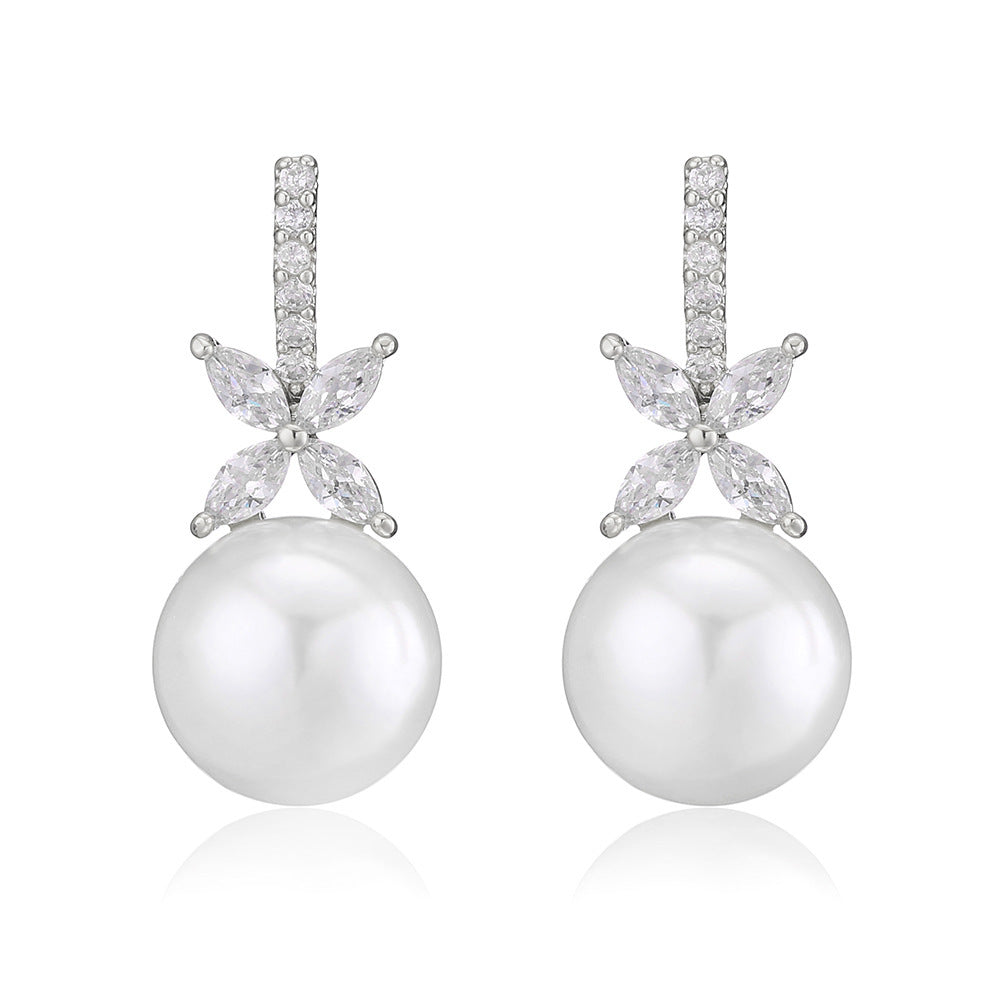 Women's Zirconia Micro-inlaid Elegant Earrings