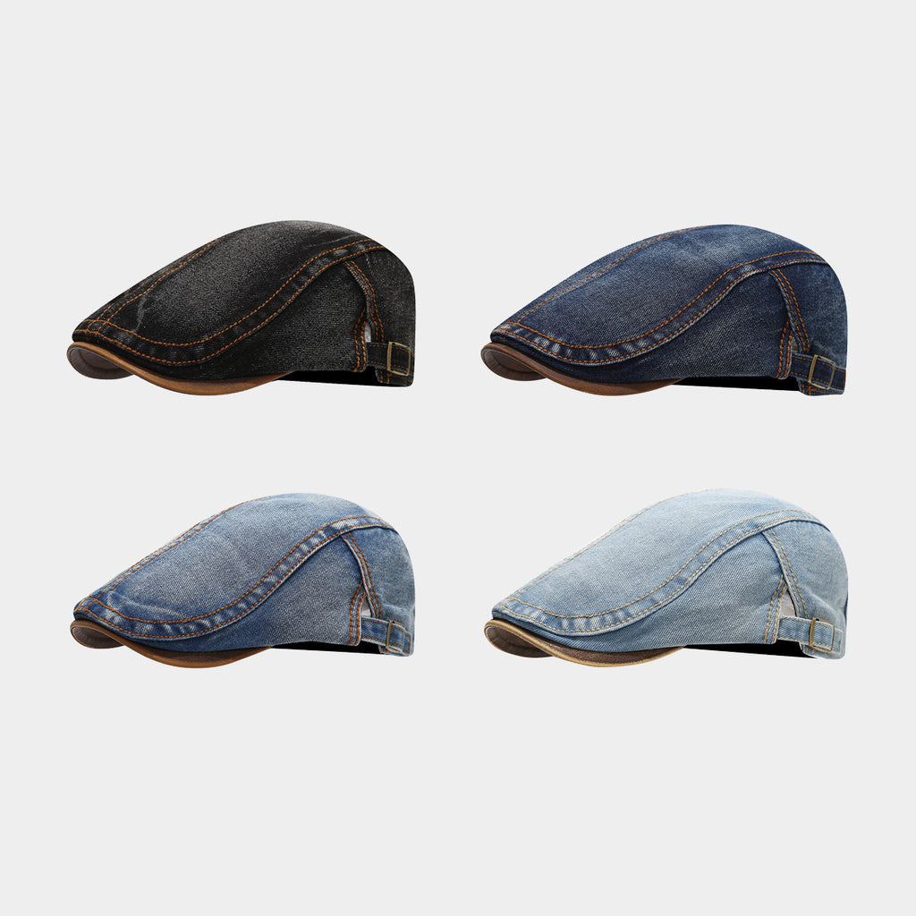 Washed Denim Hat Korean Fashion Women's Fashion Beret