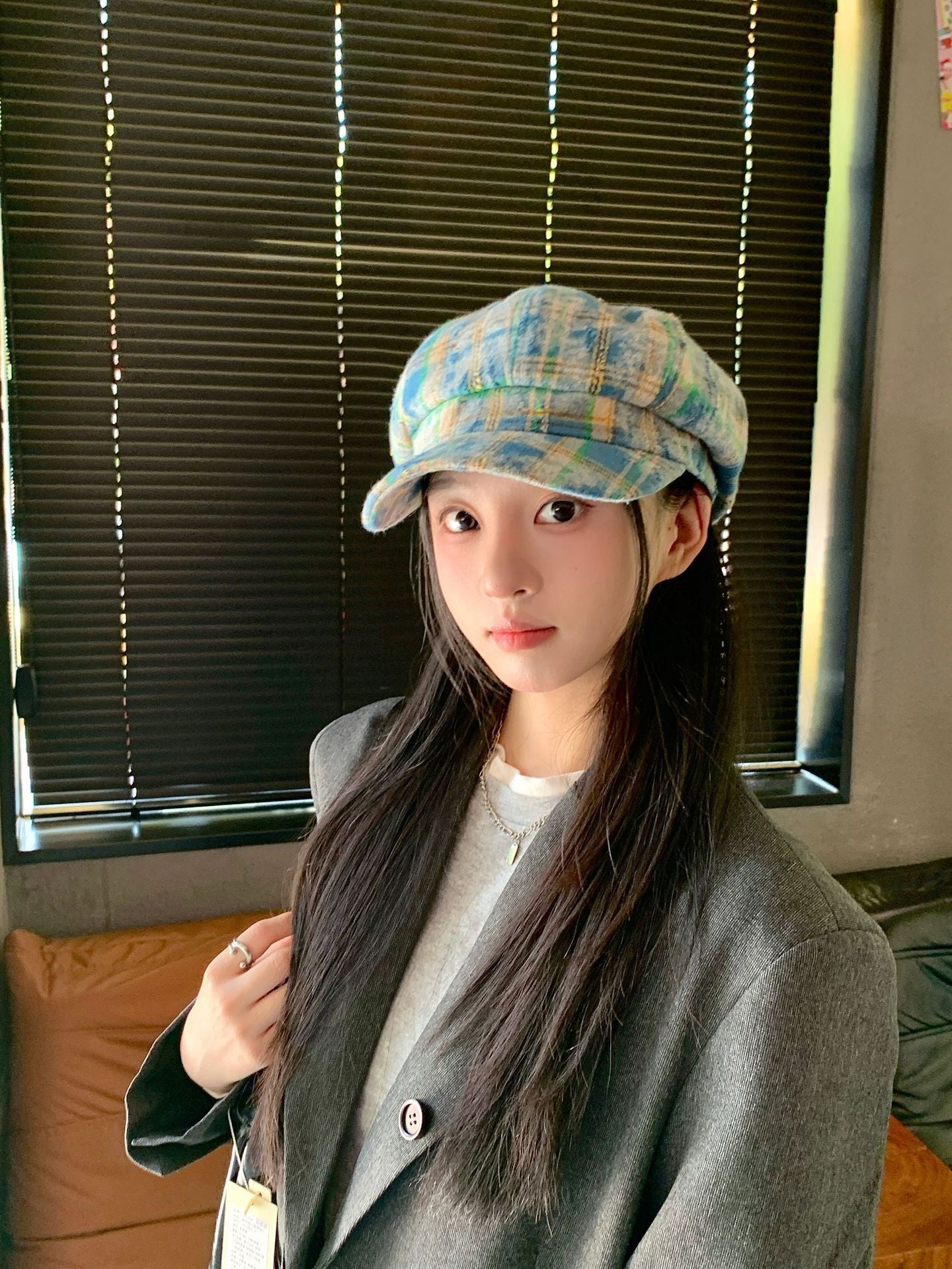 Retro British Peaked Cap All-match Face-looking Little Newsboy Hat