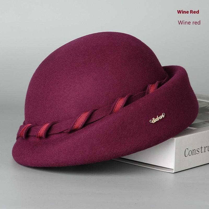 French Hepburn Style Woolen Beret Artistic Australian Wool