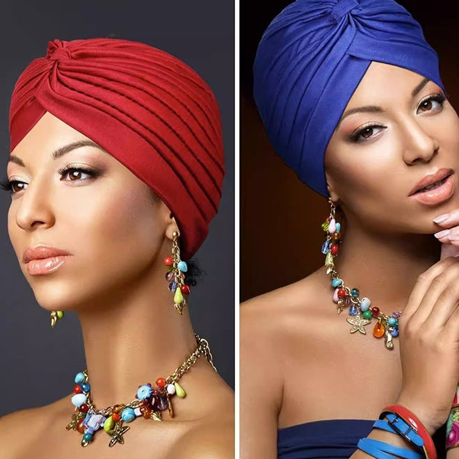 Toque Ethnic Turban Watermelon Nightcap