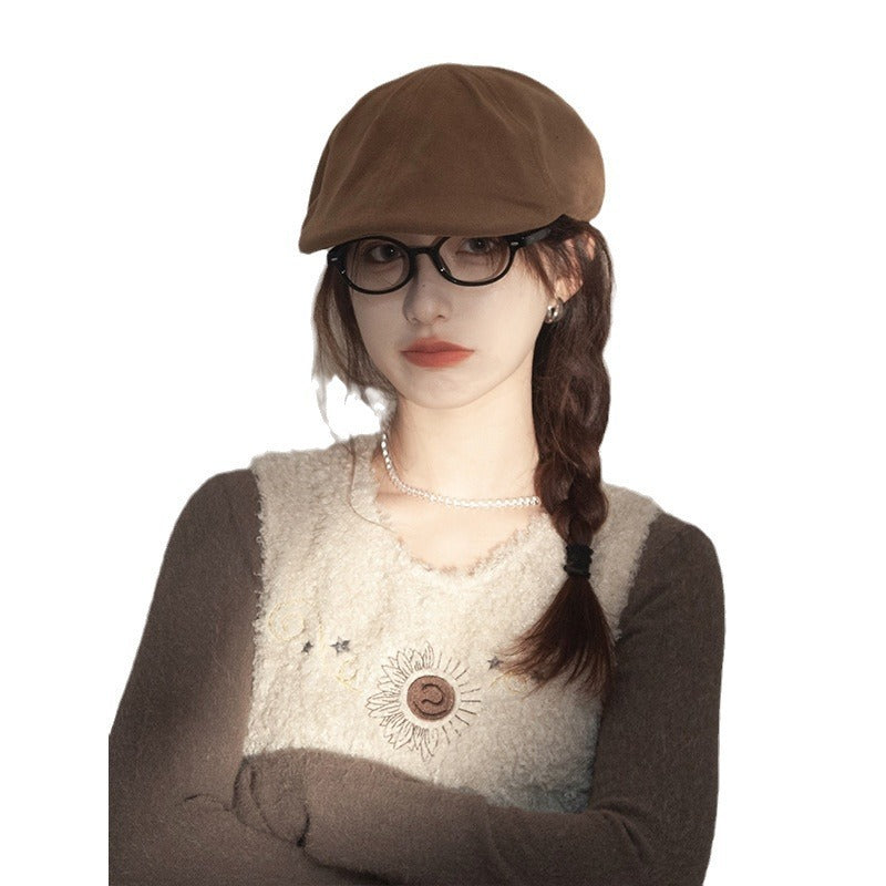 Black Advance Hats American Retro Big Head Circumference Hat