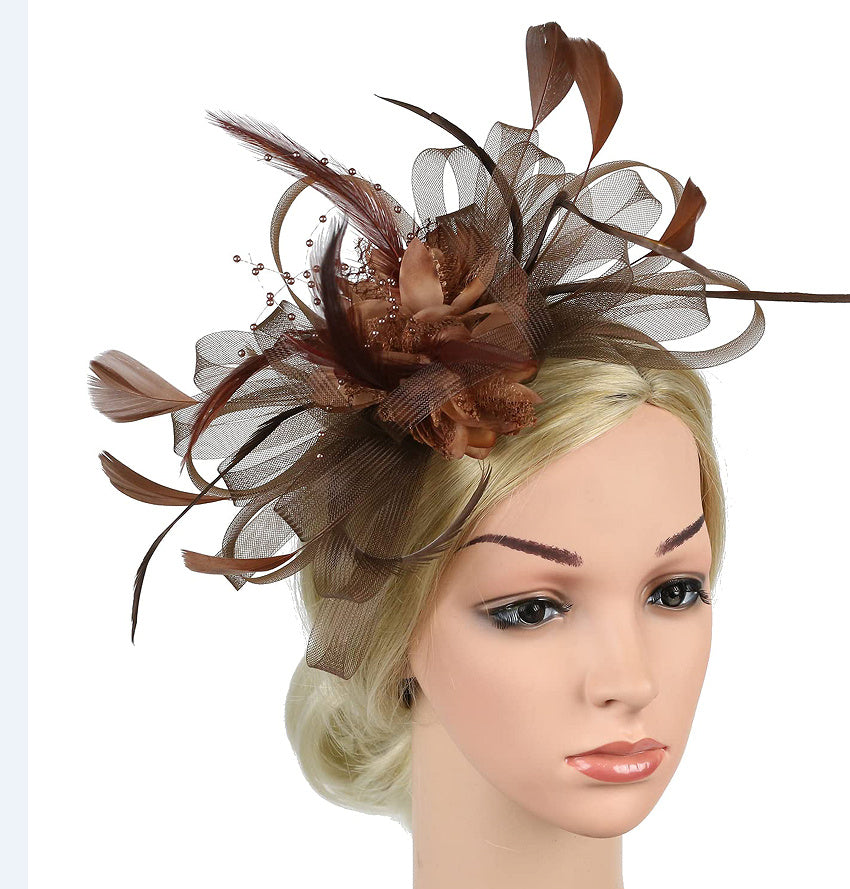 European And American Horse Festival Tea Party Mesh Hair Accessories Billycock Barrettes