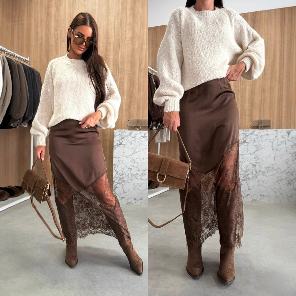 Women's Hot Girl Slimming Solid Color Hip Skirt