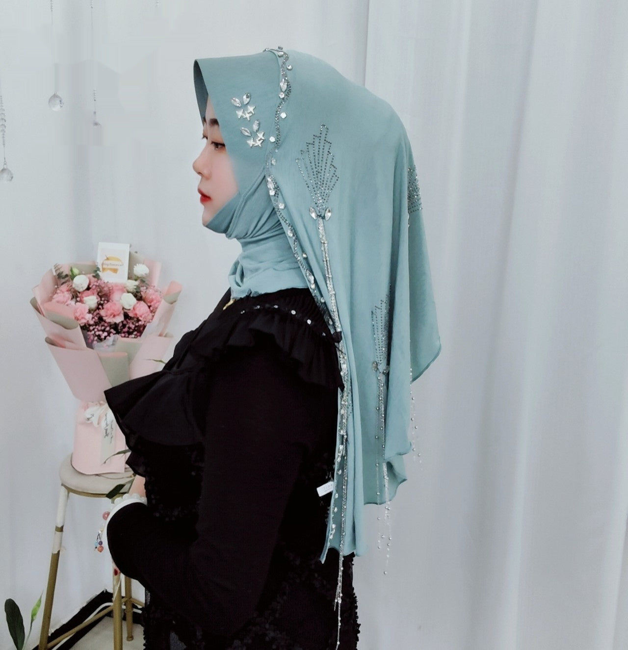 Hard Brim Wrap Towel Meteor Tassel Wrap Towel