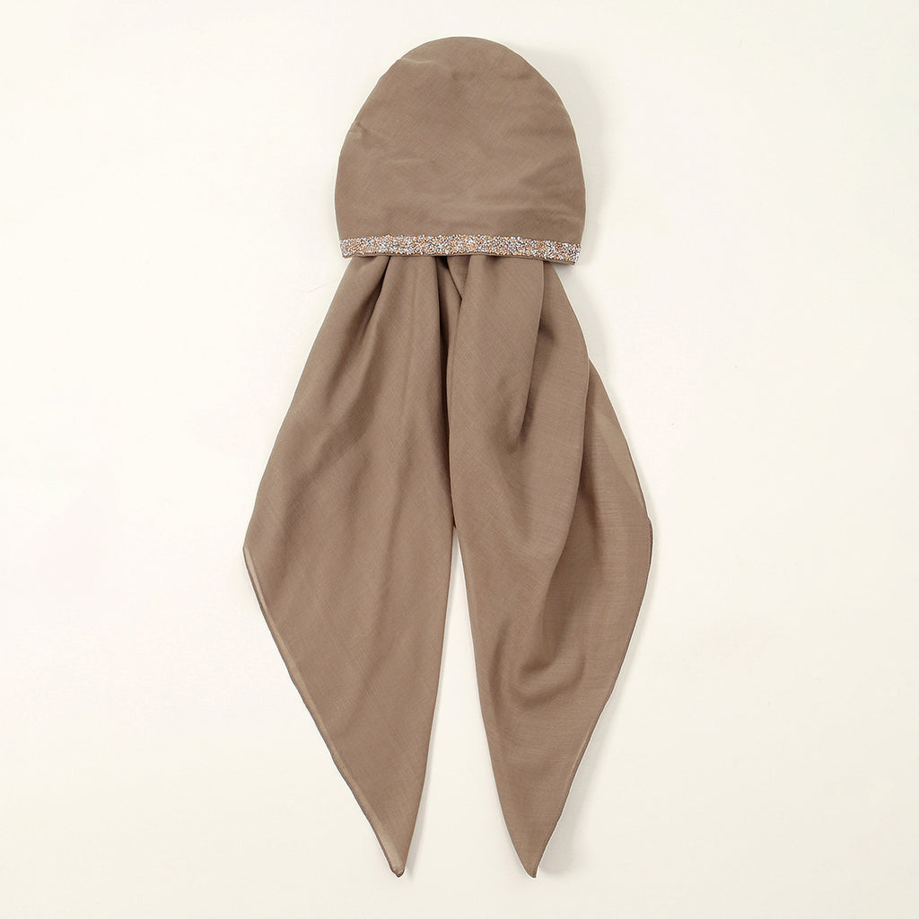 Ethnic Style Solid Color Hot Drilling Tam-o'-shanter Everyday Joker Europe And America