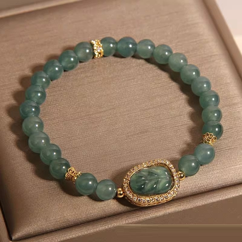 New Chinese Style Blue Water Jade Bracelet Women's Light Luxury