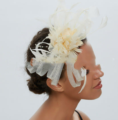 European And American Horse Festival Tea Party Mesh Hair Accessories Billycock Barrettes