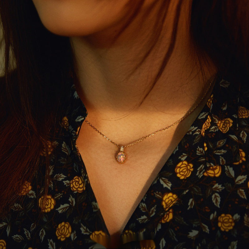 Japanese-style Light Wings Opal Pendant Women's Ins Niche Design High-end Feel