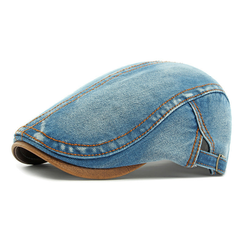 Washed Denim Hat Korean Fashion Women's Fashion Beret