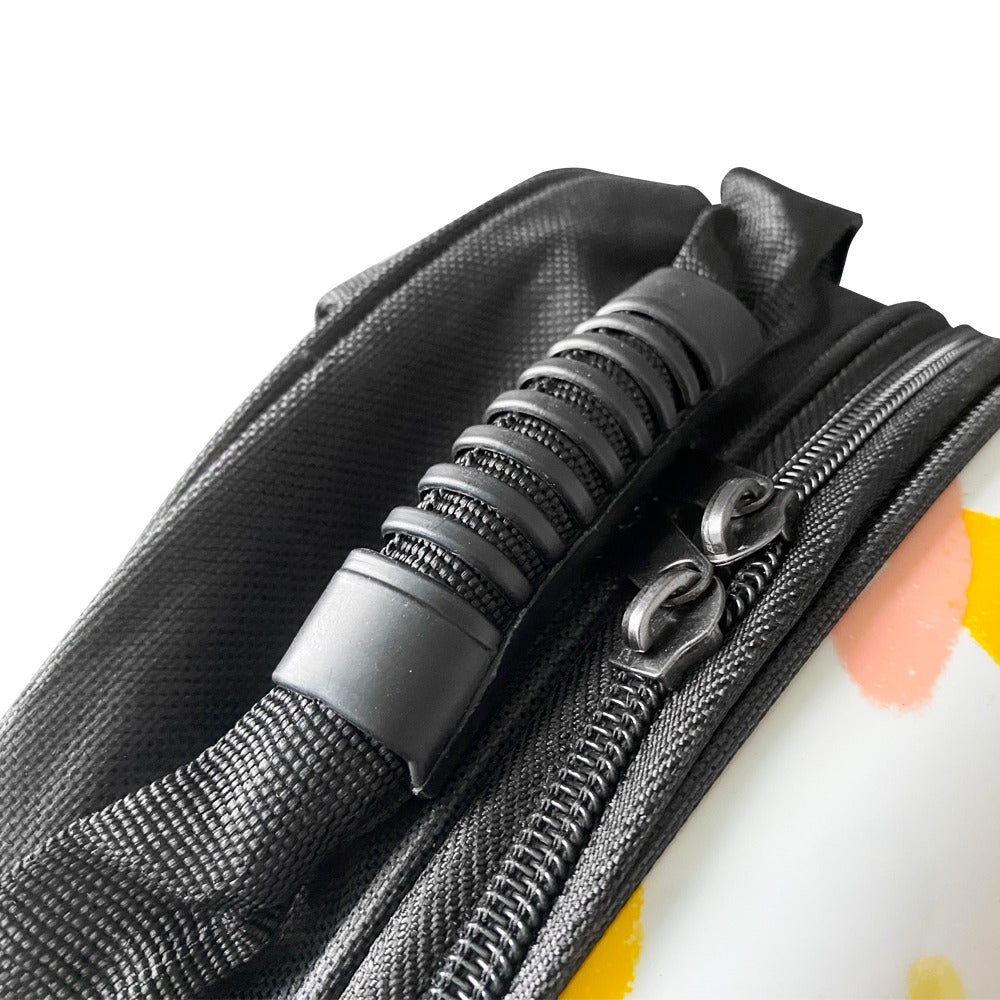 Small Animal Carrier Backpack - White Leaf Pattern