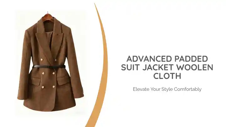 Advanced Padded Suit Jacket Woolen Cloth by@Outfy