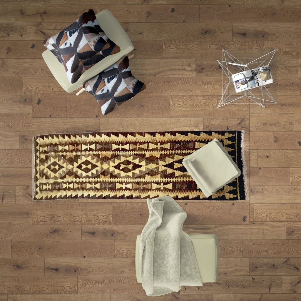 semi antique style kilim runner